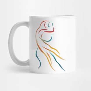 Two Dancers abstract art print Mug